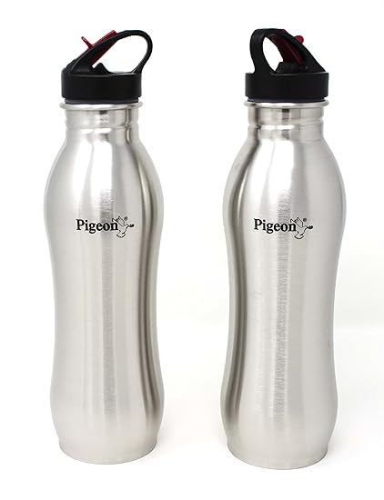 Pigeon Stainless Steel Swig Water Bottle 750ml (Set of 2)