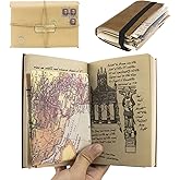 Bzuiawi Grail Diary Indiana Journal, Indiana Grail Diary Journal, Indiana Holy Grail Diary Props, Vintage Leather Journal Classic Movie Prop