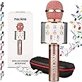 Mockins Rose Karaoke Microphone Wireless w/Built-in Speaker | Wireless Microphones Bluetooth Compatible w/iPhone & Android | Bluetooth Karaoke Microphone for Kids | Portable Microphone Karaoke Mic