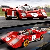 LEGO Speed Champions 1970 Ferrari 512 M Race Car 76906 Red w Minifigure view 5