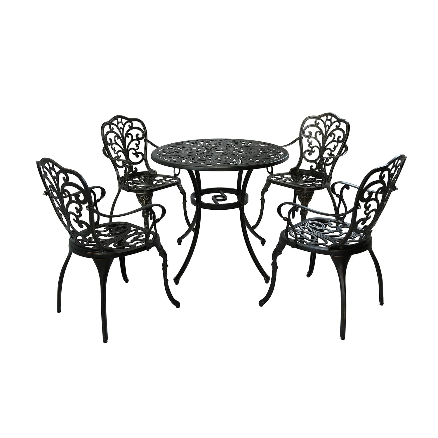 Best 3 piece cast aluminum dining set