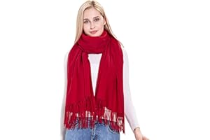 vimate Winter Thick Wool Scarf Shawl - Large Super Soft Warm Pashminas Wrap for Travel