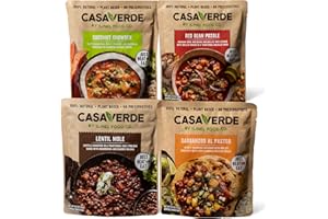 CASA VERDE BY ILINEL FOOD CO. Casa Verde | Variety flavours, 100% Natural food, Pack of 4, Real taste | 100% vegan & Non-GMO, Plant based, No preservatives