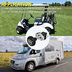 Joinfworld Golf Cart Headlight Switch Push Pull