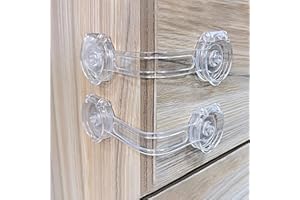 Bstsilver 10-Pack Child Safety Refrigerator Lock Baby Proofing for Cabinet Door Drawer Cupboard Freezer Oven Closet Toilet Tr