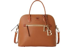 Dooney & Bourke Satchel Bags for Women, Pebble Grain Leather Domed Satchel Handbag with Optional Crossbody Bag Strap