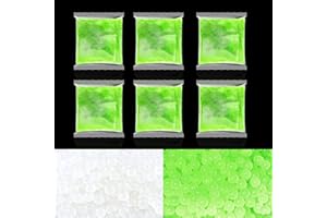 UXSIO Glow in The Dark Gel Refill Blaster Ammo Accessories(7.5mm, 6 Packs), 7-8mm Splat Water Refill Gel Bullets, for Ages 14+
