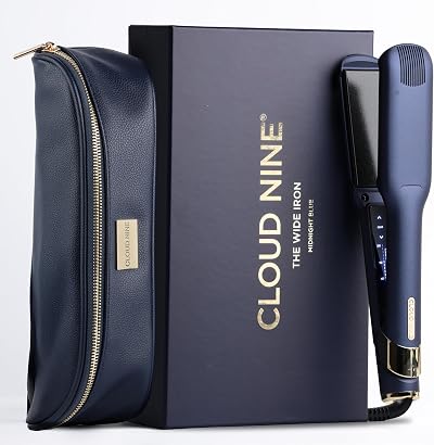 Cloud Nine The Wide Iron Blue Wide Plate Hair Straightener 11 Temp 100–200C