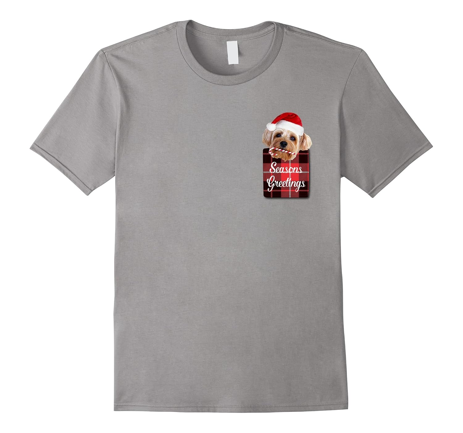 yorkie pocket t shirt