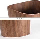 Kazai Real Wood Waste Paper Bin Börje 9L Walnut Office Kids Room view 4
