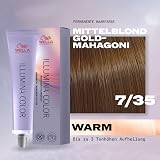 Wella Illumina Color 7/35 Medium Gold Mahogany Blonde Permanent Hair Color view 2