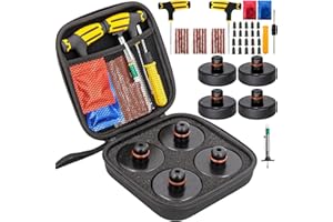 URMECCH Lifting Jack Pad for Tesla Model 3/Y/S/X, 4PCS Rubber Jack Pad Adapter Pucks Tool Chassis Jack Point Pad Sturdy Adapter, Car Tire Repair Tool Kit with Storage Box