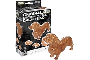 BEPUZZLED Original 3D Crystal Puzzle - Dachshund
