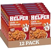 Hamburger Helper Chili Macaroni Pasta Meal (5.2 oz - 12 Pack) No Artificial Flavors, Ready in 3 Easy Steps, Quick Meals for Midweek Dinners, Busy Evenings &amp; Families On-the-Go