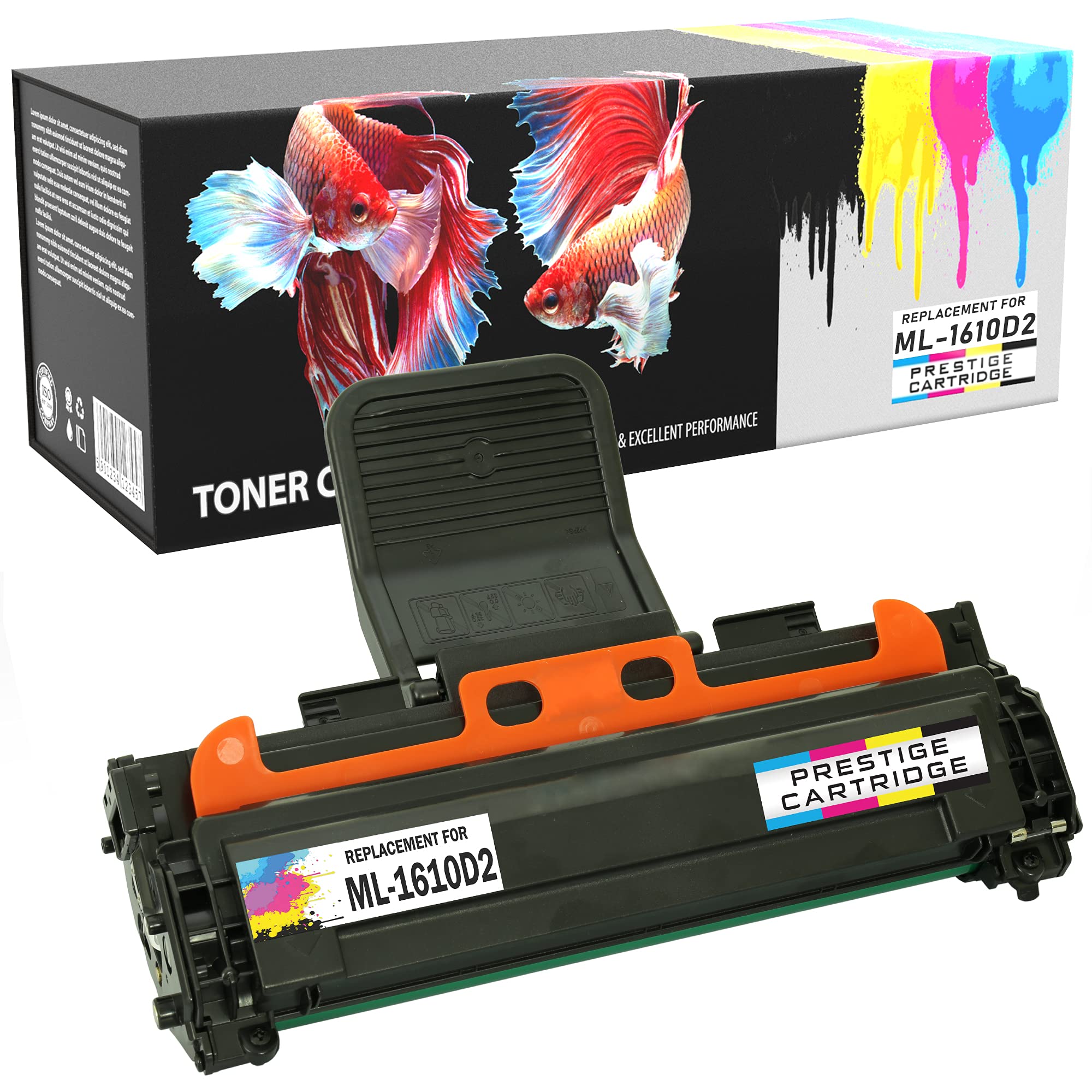 Prestige Cartridge ML-1610D2 Laser Toner Cartridge Compatible with Samsung ML-1610 ML-1615 ML-1650 ML-2010 ML-2015 ML-2510 ML-2570 ML-2571 SCX-4321 SCX-4321F SCX-4521 SCX-4521F Dell 1100
