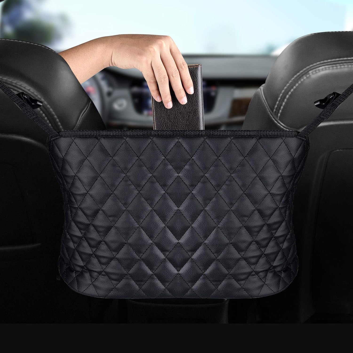 Car Net Pocket Handbag Holder Between Seats