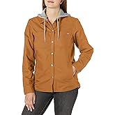 Dickies womens Duck Hooded Shirt Jacket