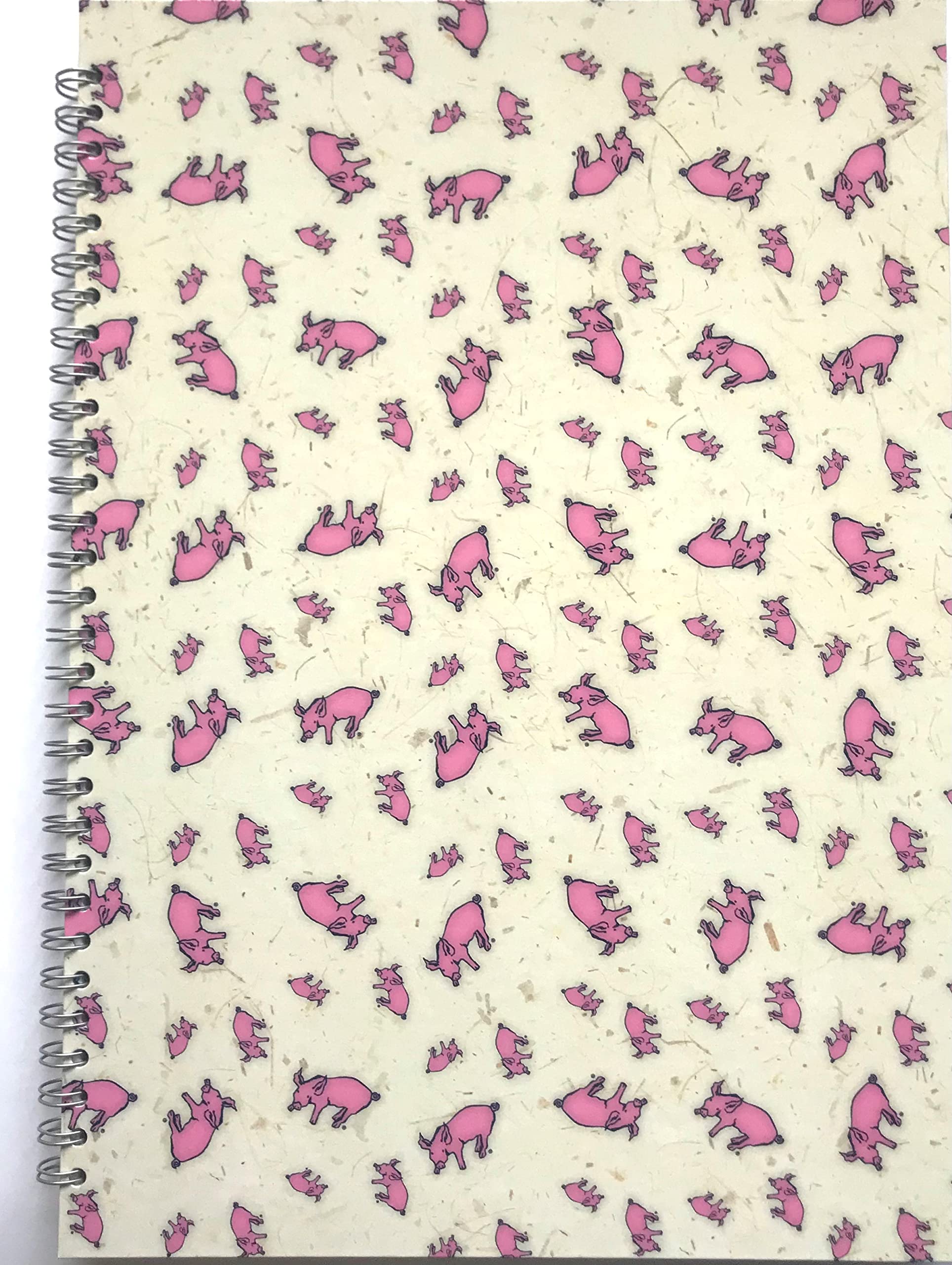 Pink Pig A3 Posh Random White Paper Sketchbook - Pig