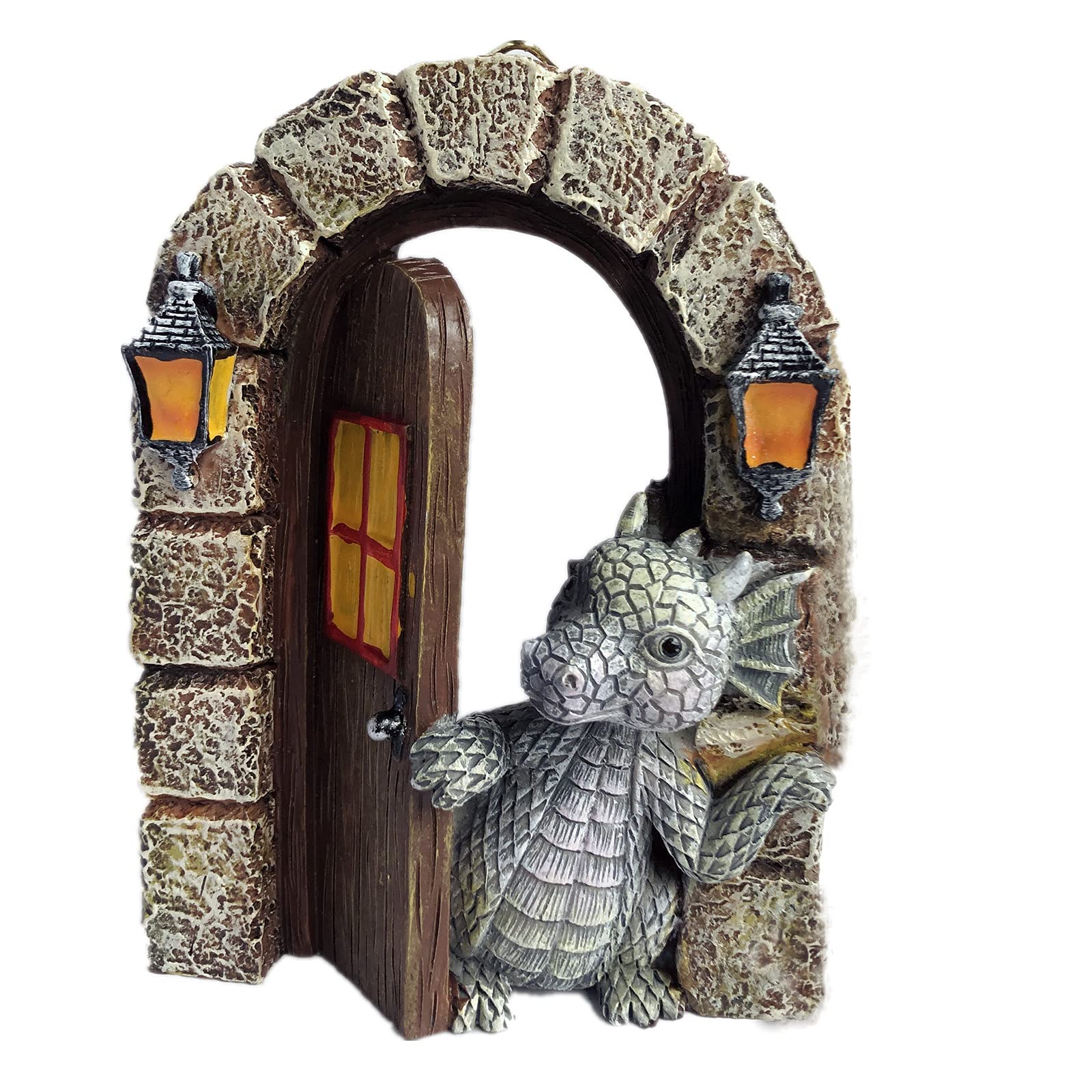 UHK Courtyard Dragon Sculpture Decoration Dragon Sculpture Wall Decoration Resin fit for Fairy Garden,Home,Patio,Porch Yard Art Decoration