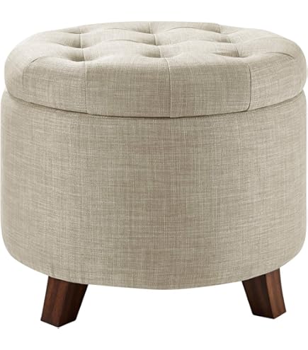 Ornavo Home Taburete Otomano De Almacenamiento Redondo | Envío Gratis