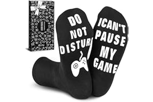 PARIGO Stocking Stuffers for Men Kids Teens Boys Husband Dad Gifts for Men White Elephant Gifts for Adults Funny Gaming Socks