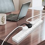 DEWENWILS 6 Way Surge Protected Extension Lead with Individual Switches 3M White view 5