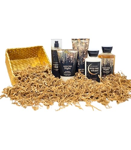Amazon.com : Bath & Body Works Into The Night Gold Woven Basket 5