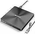 ORICO External Blu-ray Drive USB 3.0 Type C Portable Optical Drive Blu-ray Burner CD DVD BD DL BDXL Discs Compatible with Laptop PC-BRGU3-02