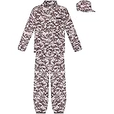 Davsolly Army Costume for Boys Army Halloween Costume for Kids Military Camo Soldier Costume for Soldier Dress Up Halloween