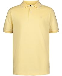 IZOD Boys Short Sleeve Pique Polo Shirt, Golden