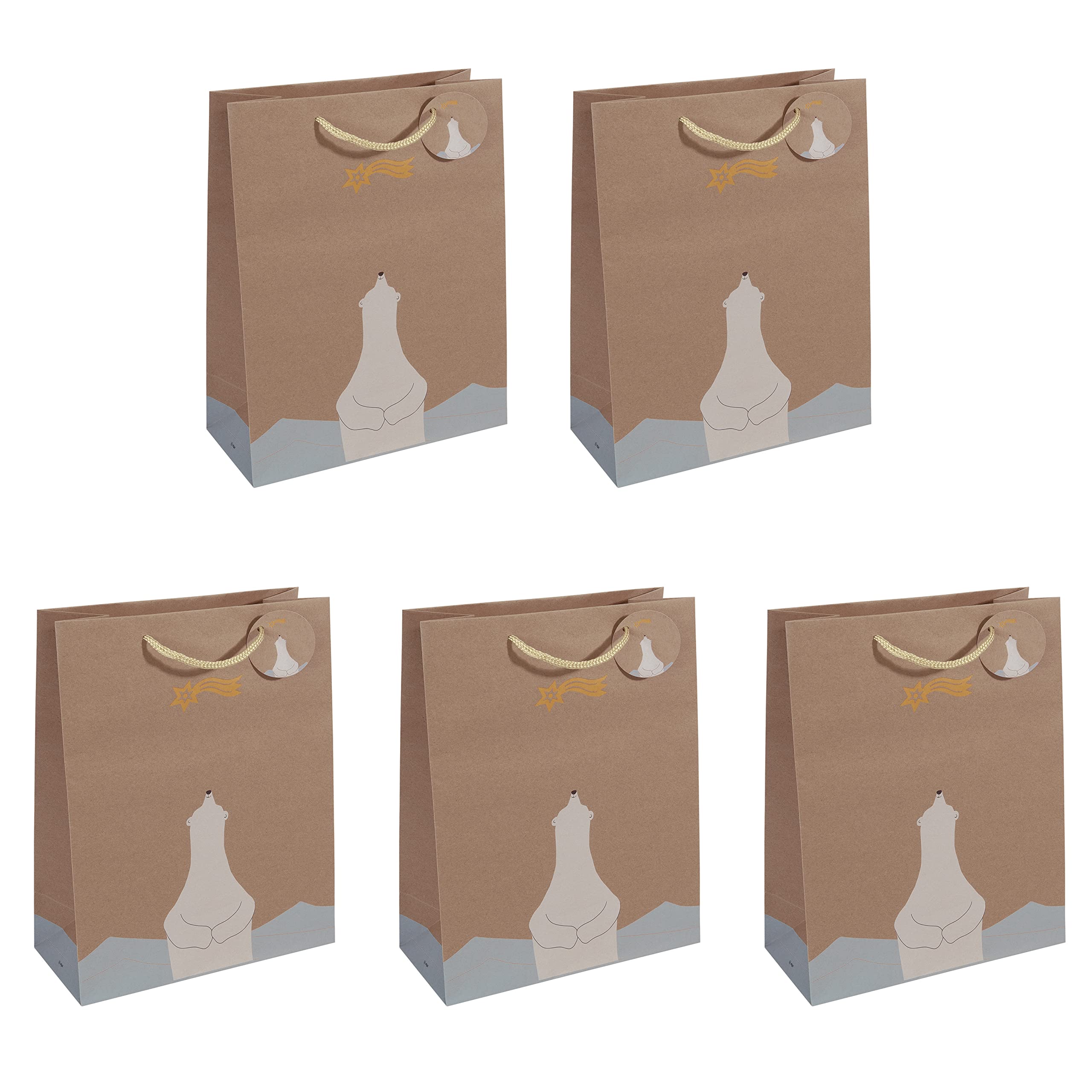 SIGEL GT049 Gift bag large, brown, 26 x 33 cm