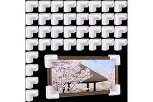 PWBARWQ 36 Pcs Foam Corner Protectors for Shipping, L-Shaped Edge Guards for TV Moving Box, Picture Frames, Mirrors, and Furniture, Must-Have Moving Supplies