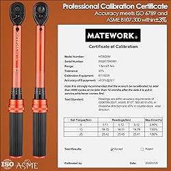 1/4 Inch Drive Click Torque Wrench, 27 PCS Bike