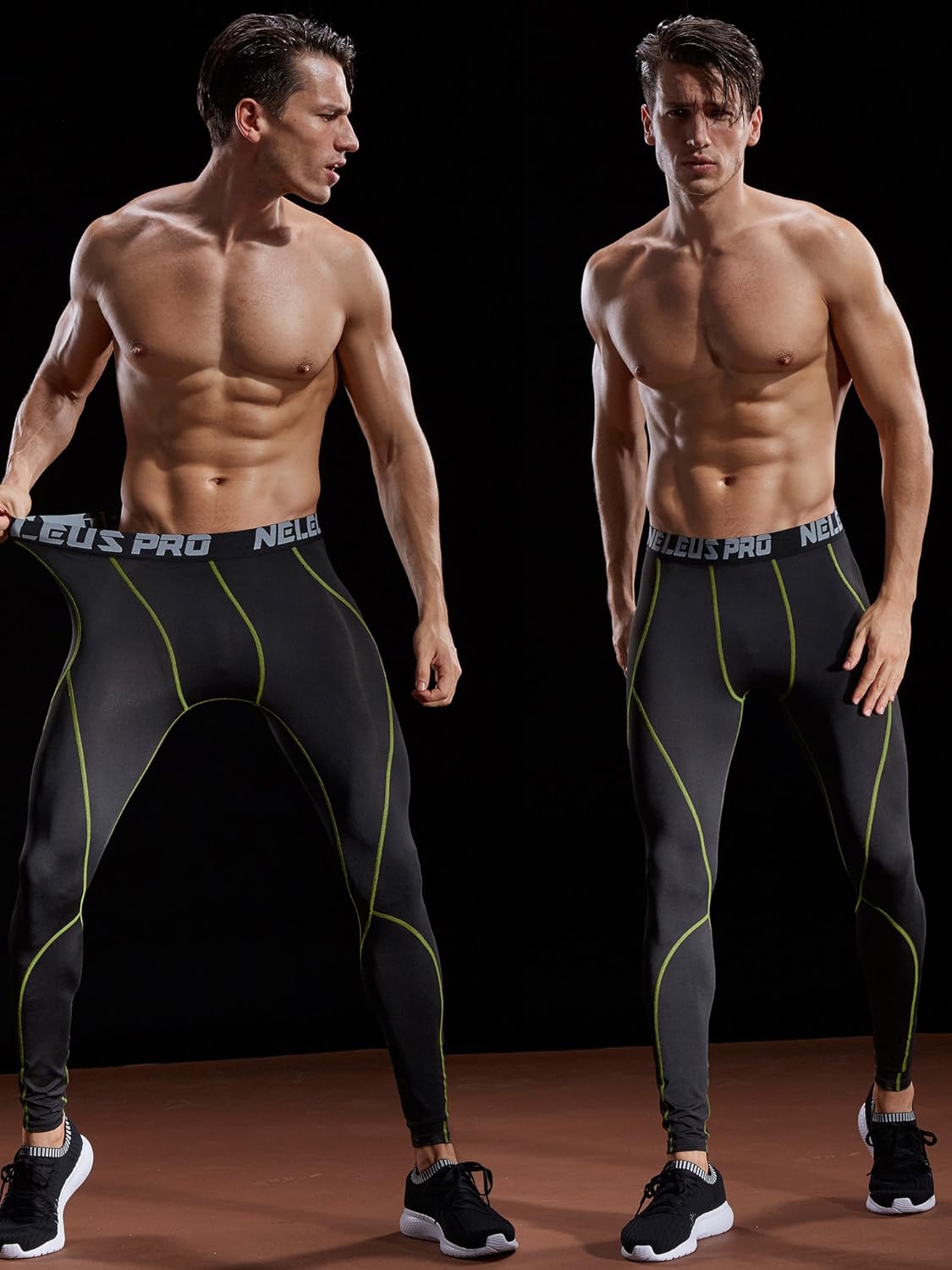 Neleus Men's Dry Fit Compression Pants Workout Running Leggings at  Men’s Clothing store