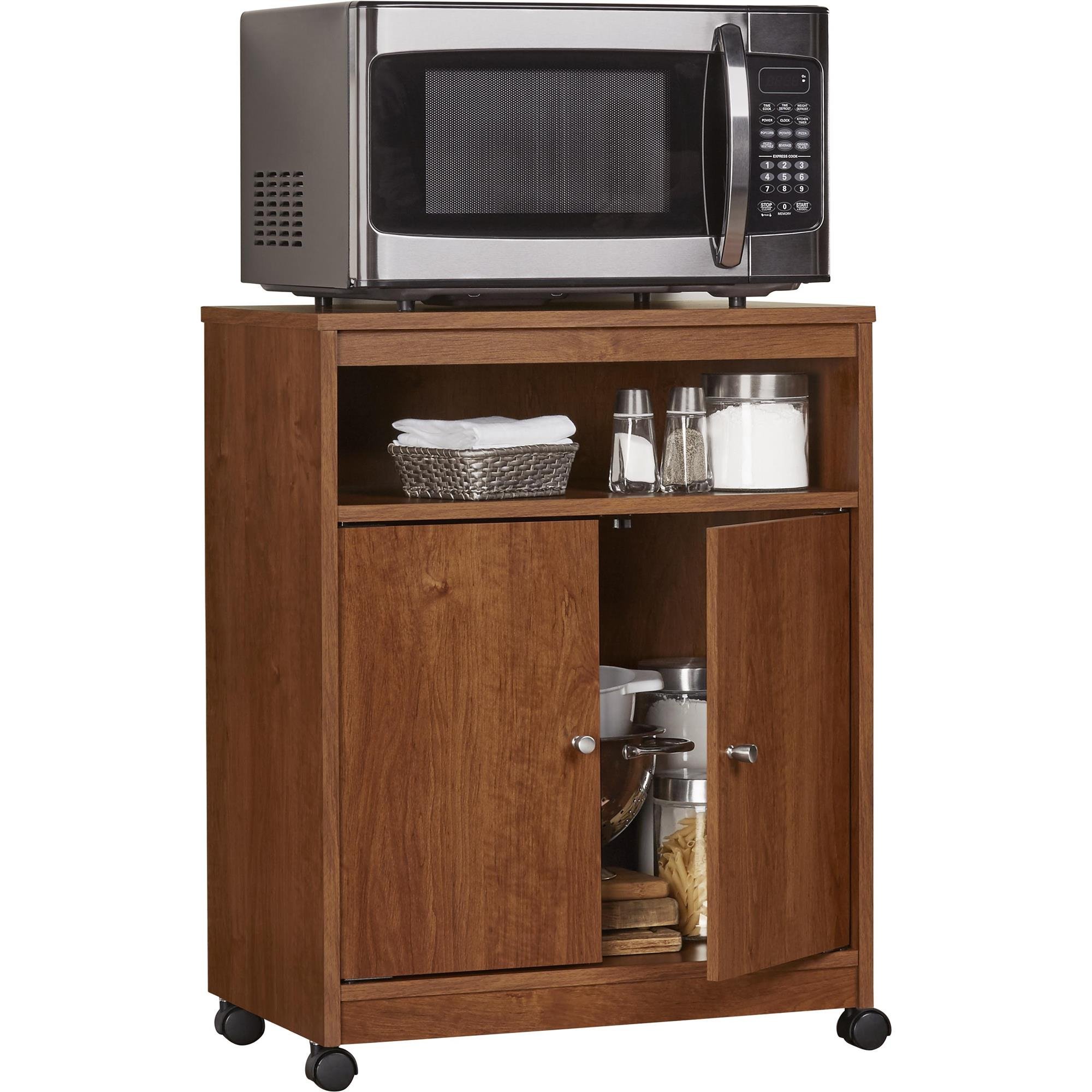 Ameriwood Home Landry Microwave Cart, Brown Oak The Dead Bell