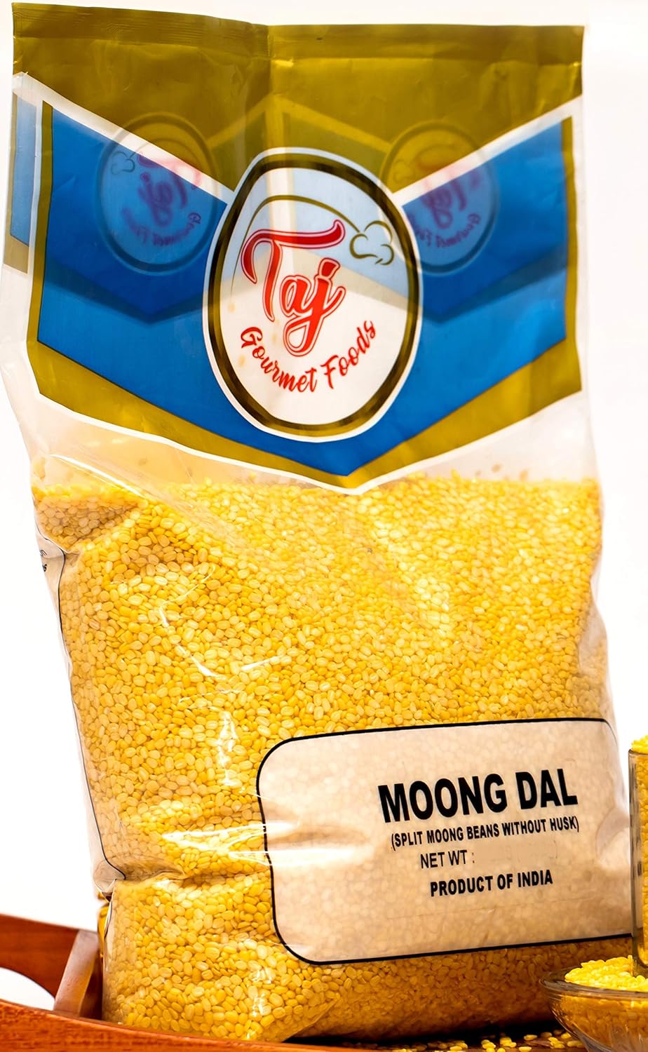 TAJ Premium Indian Moong Dal Mung Lentils (4-Pounds)