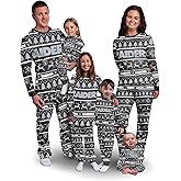foco NFL Unisex-Adult NFL Wordmark Family Matching Collection Set Holiday Pjs