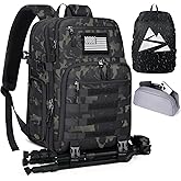 SDYSM Camera Backpack Bag Professional for DSLR/SLR Mirrorless Camera Waterproof 15.6 inch Tactical Camera Bags for Photographers with Rain Cover, Tripod Holder, Small Bag Photography Backpack Case