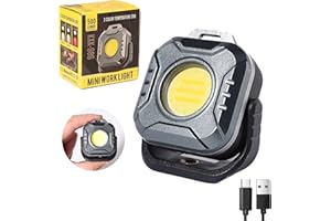 KunHe Christmas Stocking Stuffers Gifts for Men Adults Him Dad Mini 500 Lumens 1200 MAh Magnetic Led Work Light Rechargeable for Car Repairing Emergency Light