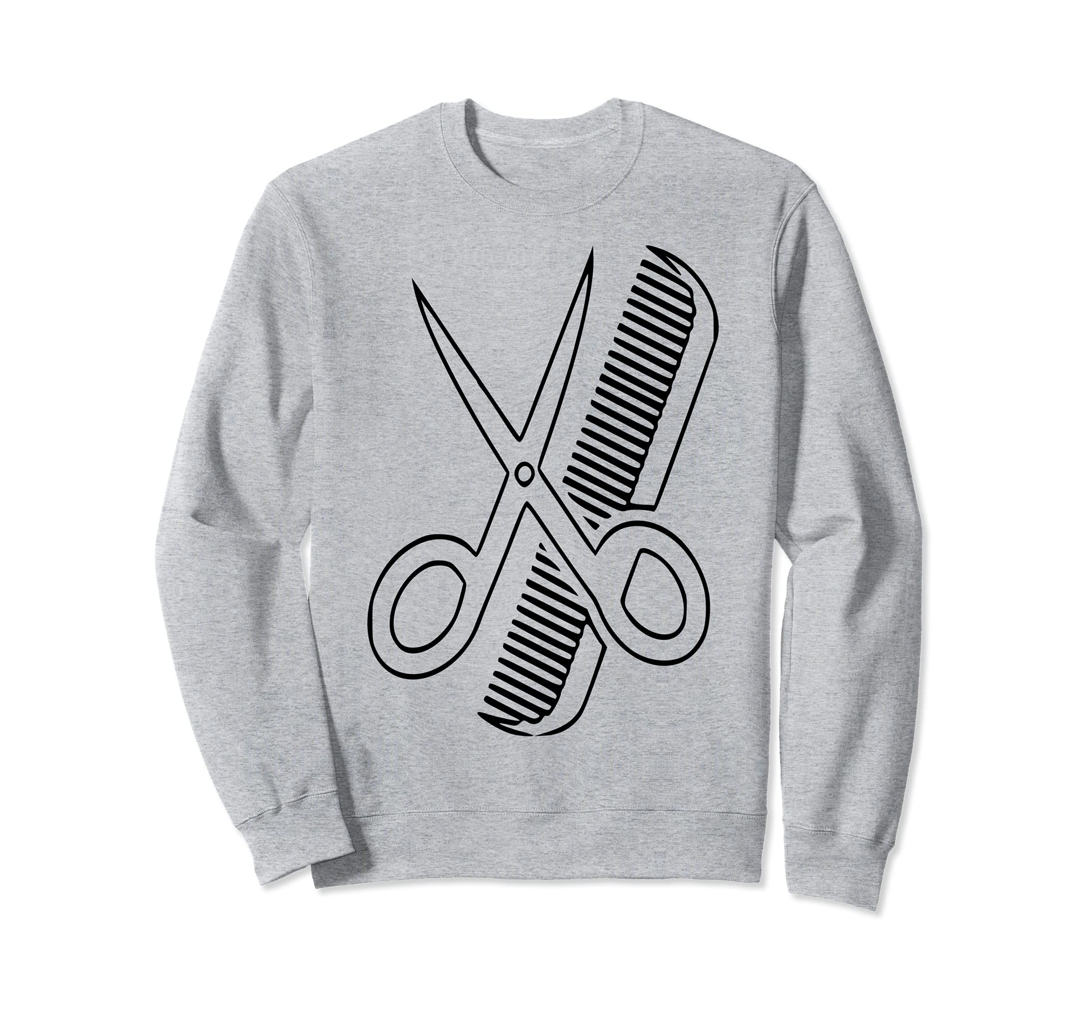 Barber Scissors And Comb Sweatshirt