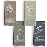 BitKAM Boho Christian Floral Kitchen Towels, Bible Verse Faith Love Peace Hope Floral Kitchen Towel Decorative Set, Vintage Boho Flower Hand Dish Tea Towels for Bathroom Decor