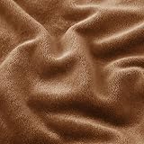 Moonlight20015 Fleece Blanket King Size 270x230 cm Soft Silky 400 GSM Camel view 8