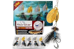 ROXSTAR LURES RoxStar Fly Strikers Blue Series - Hand-Crafted in The USA - Proven Nationwide Most Versatile Fishing Spinner for Bass, Trout, Pike, Steelhead- Stop Fishing - Start Catching!…