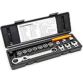 GEARWRENCH 15 Pc. Serpentine Belt Tool Set with Locking Flex Head Ratcheting Wrench - 89000