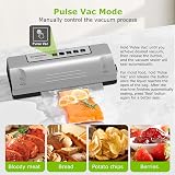 Bonsenkitchen Vacuum Sealer Machine, 4 Modes, 30cm Seal, Silver view 5