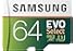 Samsung 64GB 100MB/s (U3) MicroSDXC EVO Select Memory Card with Adapter (MB-ME64GA/AM)