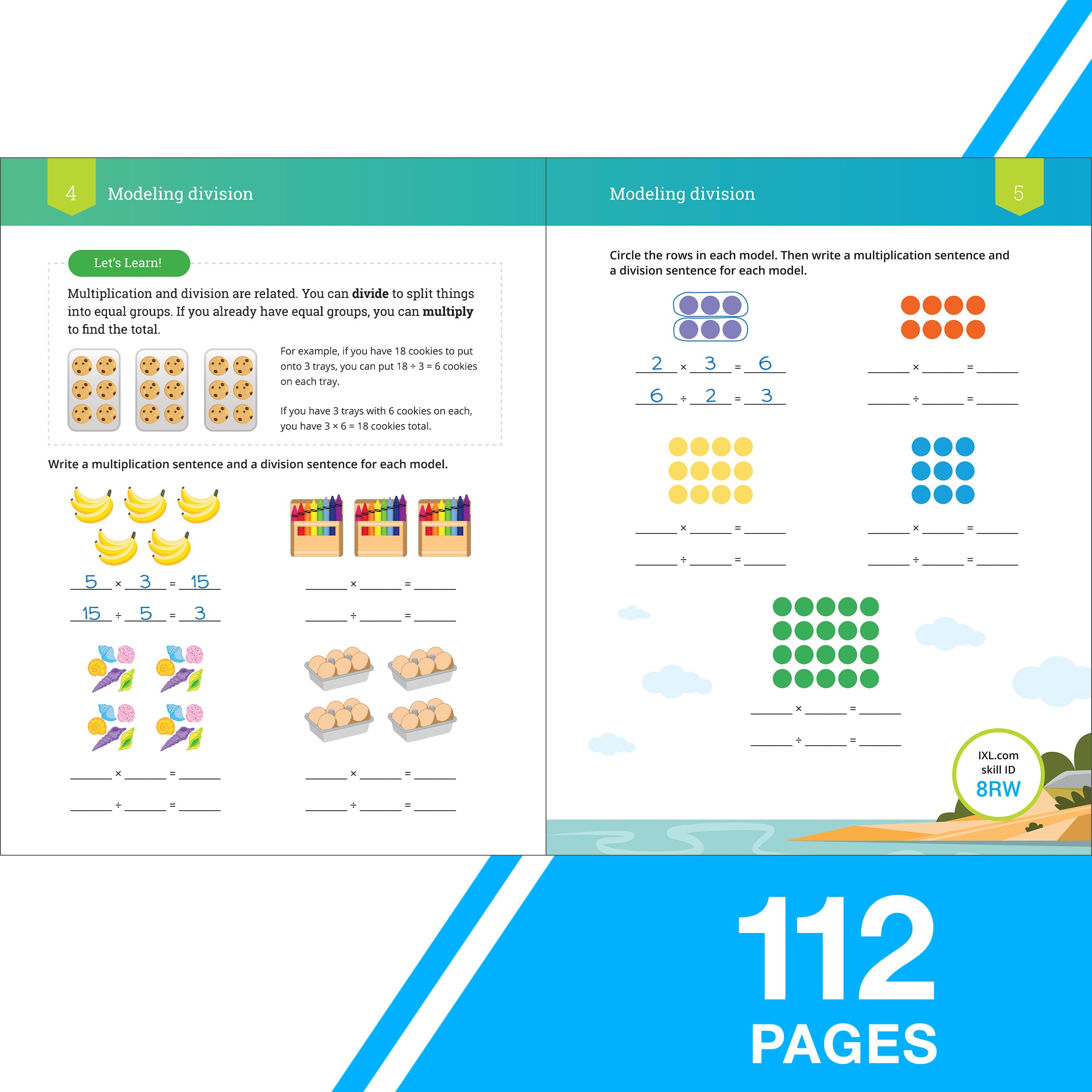 IXL Division 3rd Grade Math Workbook, Mathematics Book for Kids Ages 8-9 Covering Dividing Facts and Properties, Modeling With Multiplication, Word Problems, and More (IXL Topic-Specific Workbooks)