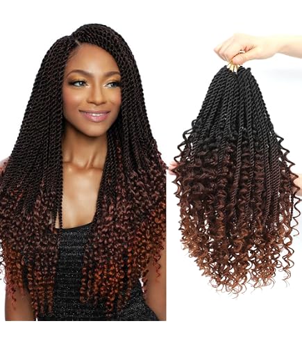 Amazon.com : Boho Island Twist Crochet Hair with Curls 8 Packs 18