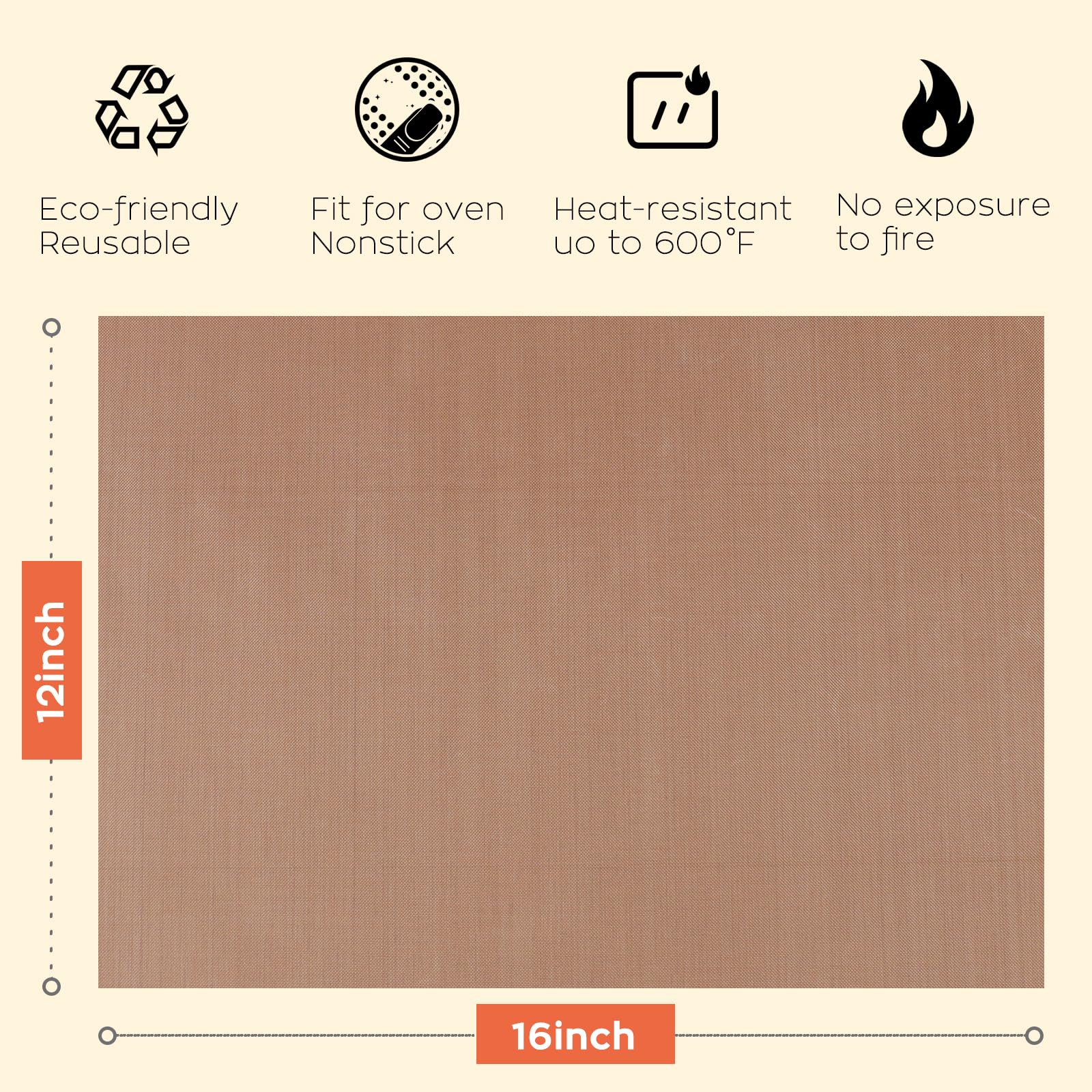 HTVRONT Teflon Sheets for Heat Press - 3 Pack Non Stick PTFE Teflon Sheet Reusable 12 x 16