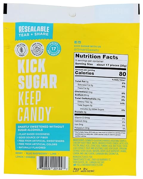 SMART SWEETS SOUR BLAST BUDDIES, 5.3 OZ
